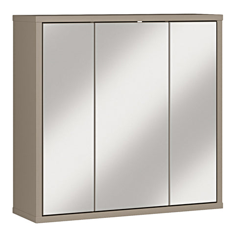 Alice Springs Hanging Mirror Cupboard - 3 Door Taupe Storage
