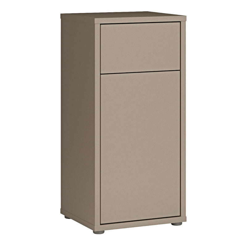 Alice Springs Low Bathroom Storage Cabinet - Taupe Door & Drawer