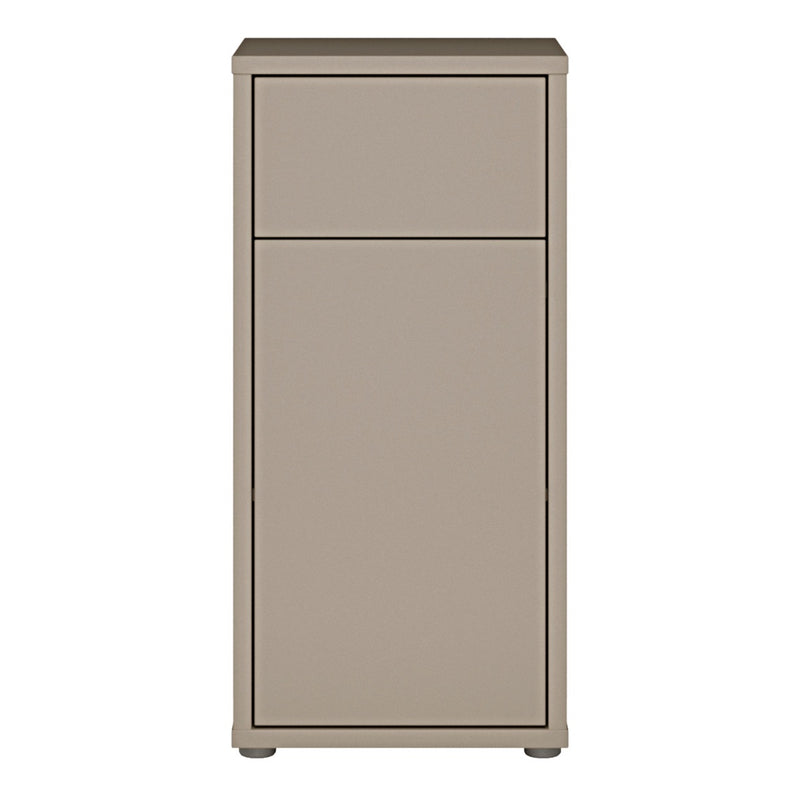 Alice Springs Low Bathroom Storage Cabinet - Taupe Door & Drawer