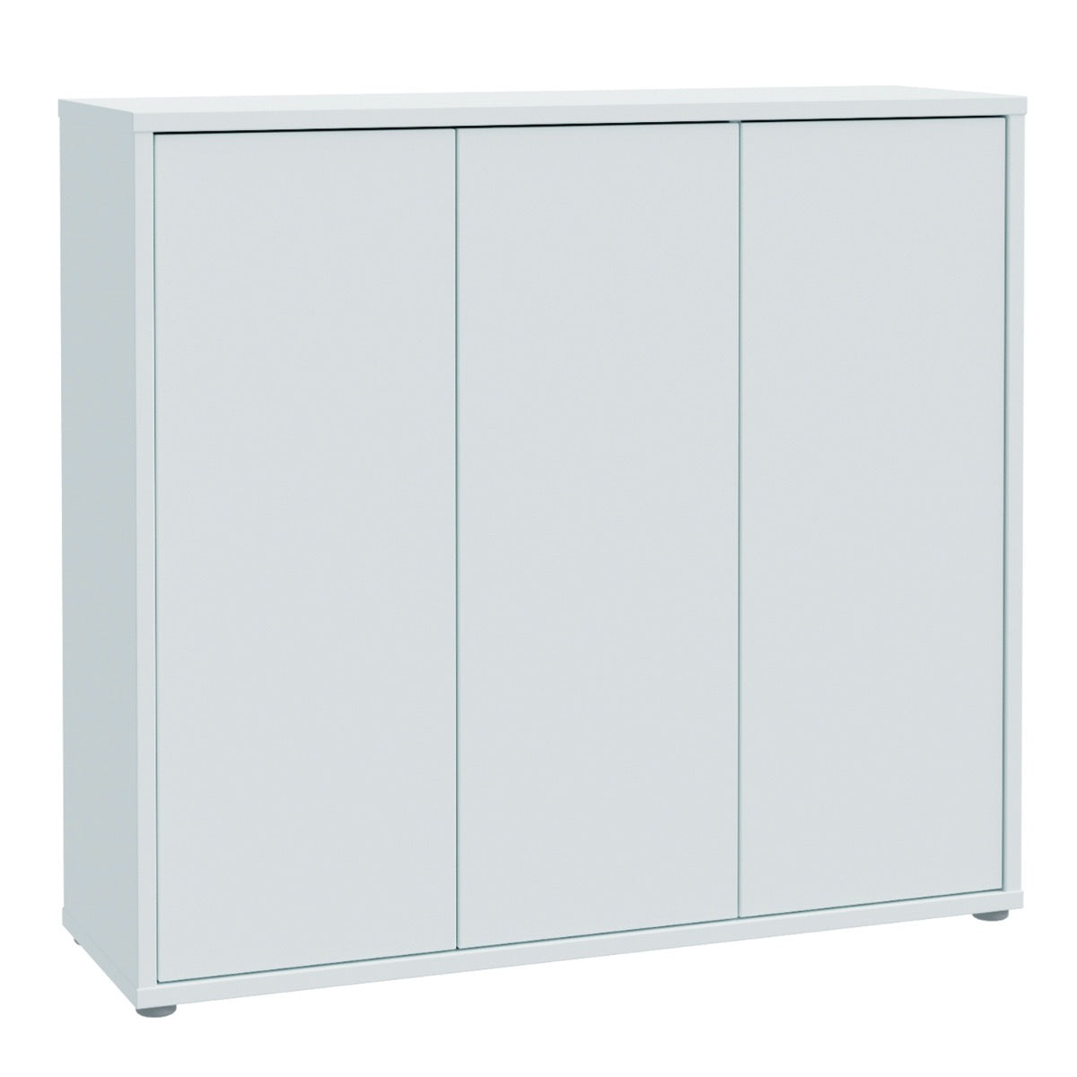 Alice Springs Light Grey Shoe Cabinet with 3 Door Push-to-Open