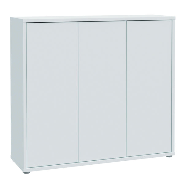 Alice Springs Light Grey Shoe Cabinet with 3 Door Push-to-Open