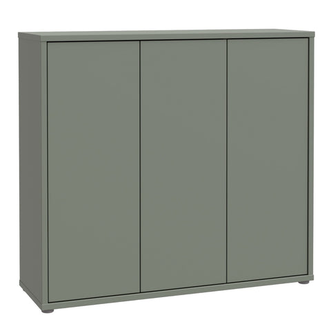 Alice Springs Sage Green Shoe Cabinet - 3 Door Push-to-Open Storage