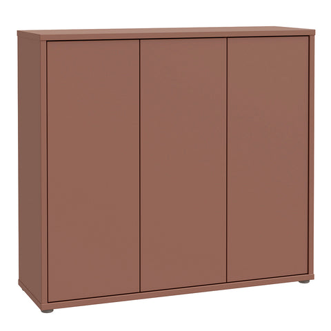 Alice Springs Shoe Cabinet with 3 Doors Push-to-Open Terracotta