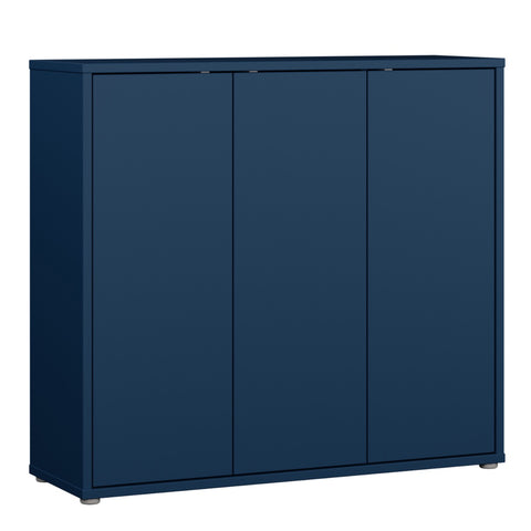 Alice Springs 3-Door Shoe Cabinet in Night Blue