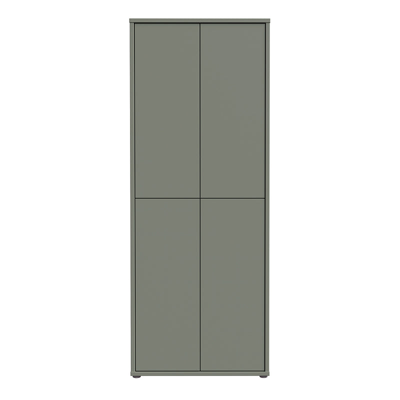 Alice Springs Tall Shoe Cabinet 4 Door Push-to-Open Sage Green