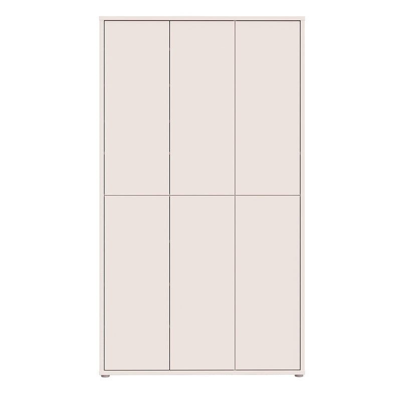 Alice Springs Tall Shoe Cabinet - 6 Door Push-to-Open Sand