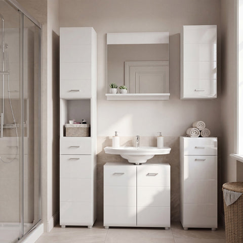 Ice Cave 5 Piece Bathroom Furniture Set - Modern Design