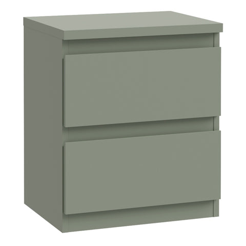 Edmore 2 Drawer Bedside Table in Sage Green