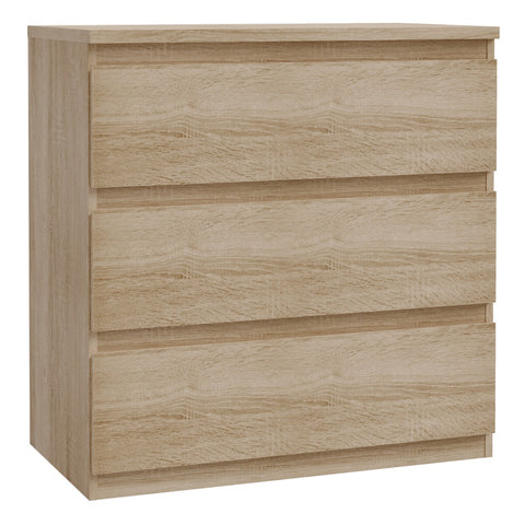 Edmore 3 Drawer Chest in Sonoma Oak – Contemporary Storage