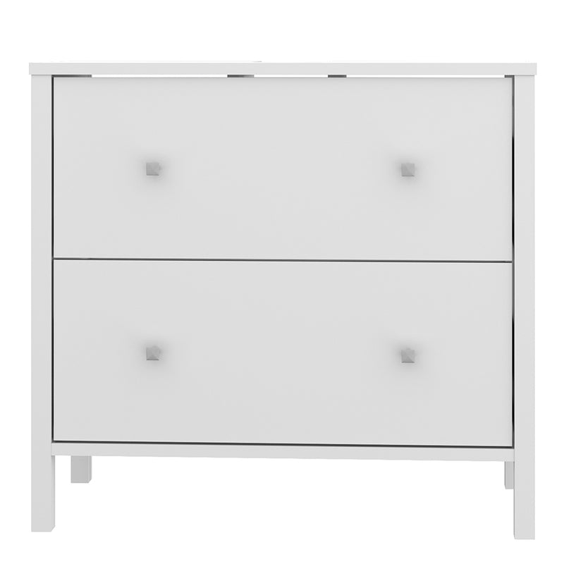 Ipsarion Under Sink Vanity Unit with 2 Drawers & Silver Handles