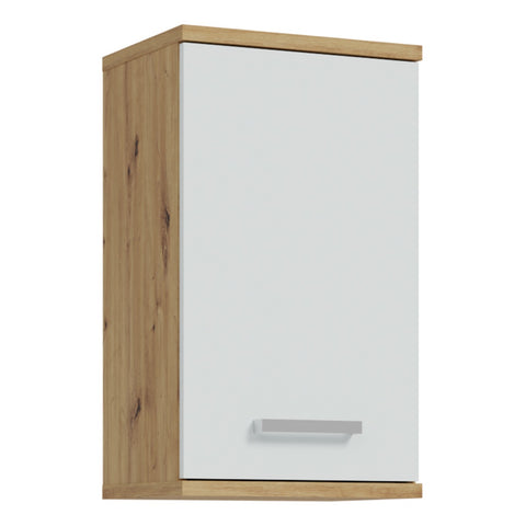 Veris Small Hanging Cupboard 1 Door Artisan Oak Light Grey