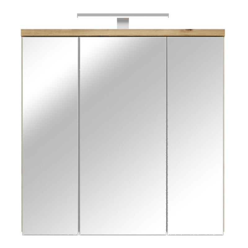 Veris Bathroom Cabinet Artisan Oak Light Grey - view 2