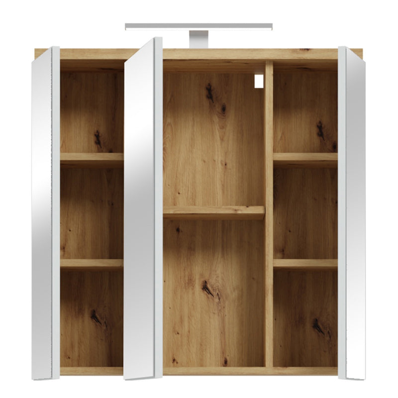 Veris Bathroom Cabinet Artisan Oak Light Grey - view 4