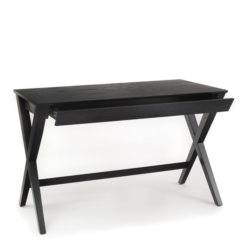 Writex Desk 1 Drawer in Black — front view