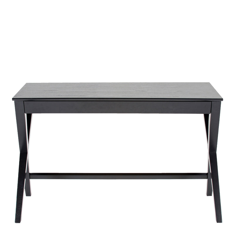 Writex Desk 1 Drawer in Black — side angle