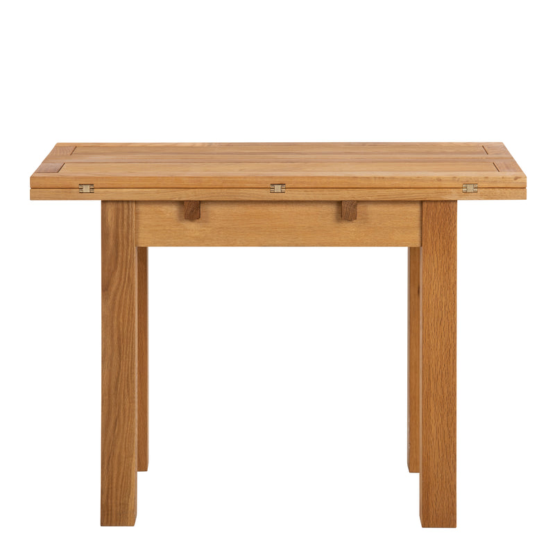 Kenley Extending Dining Table in Oak 45 — side angle