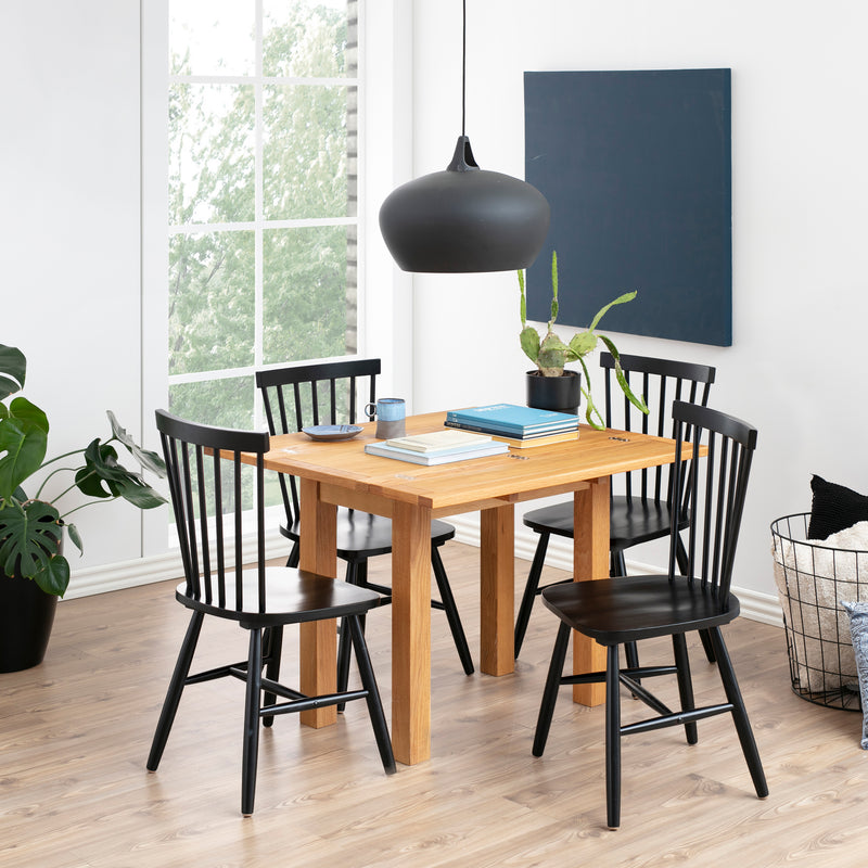 Kenley Extending Dining Table in Oak 45 — side angle
