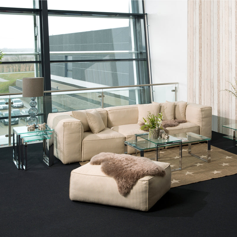 Katrine Nest of Tables with Glass Top Set of 3 — alternative angle