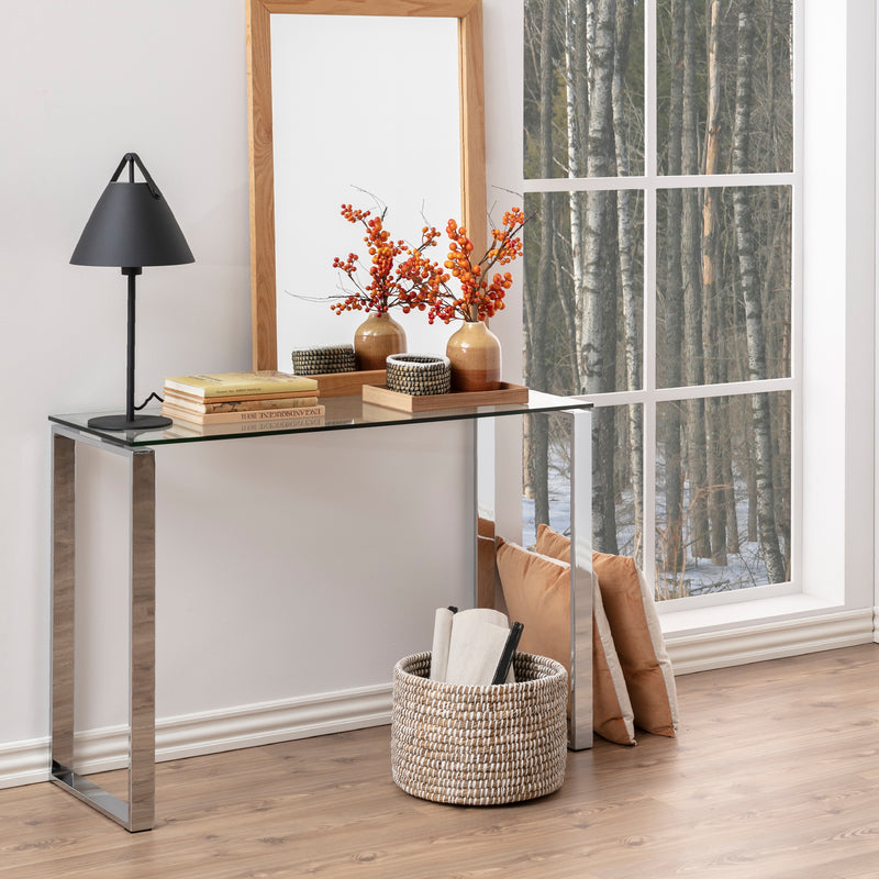 Katrine Console Table with Glass Top — view