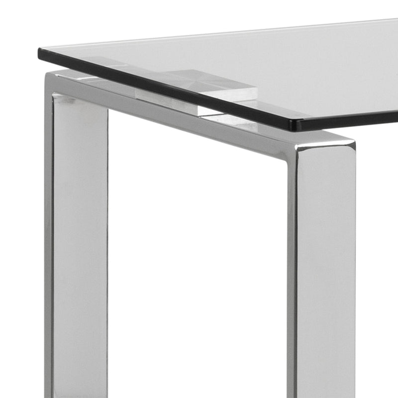 Katrine Console Table with Glass Top — view