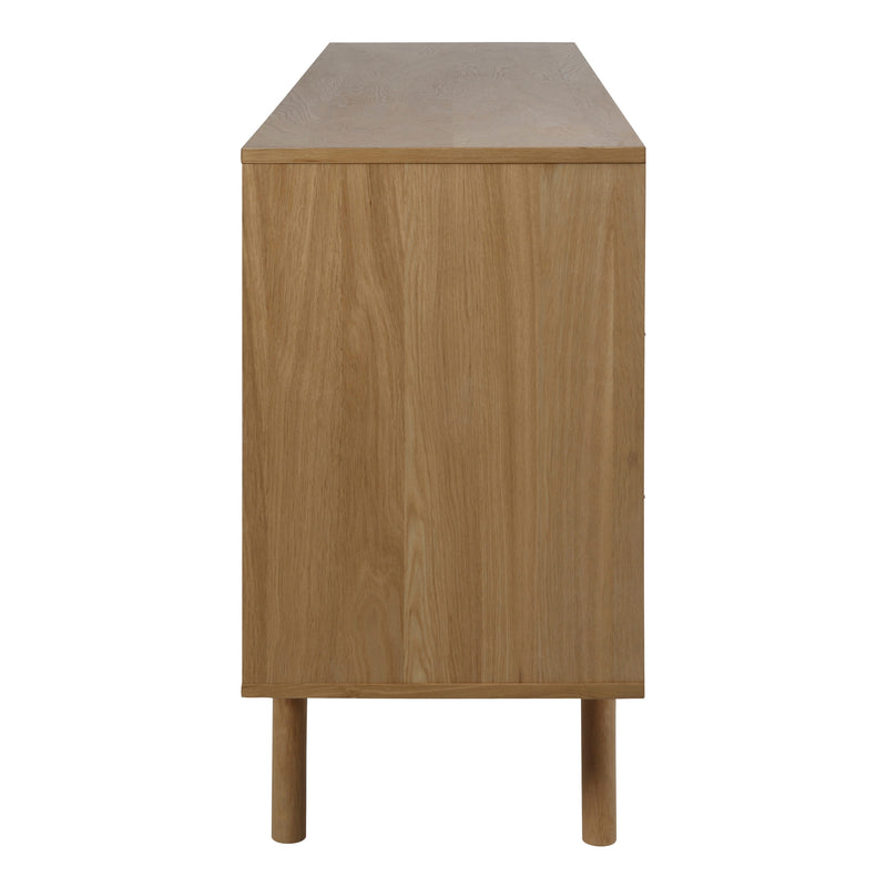 Marte 2 Door 4 Drawers Sideboard in Oak — detail view