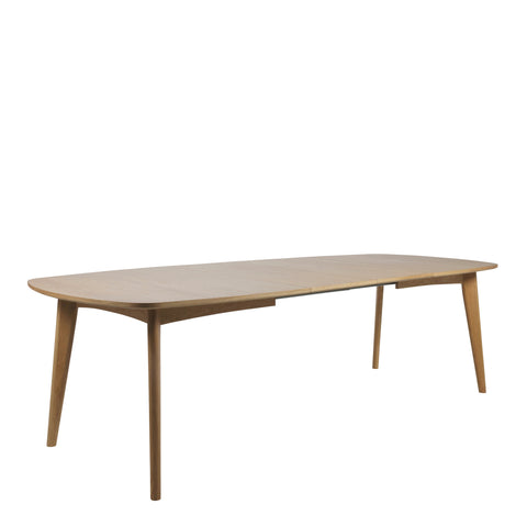 Marte Extendable Dining Table in Oak 180/270 x 102 x 76cm — front view