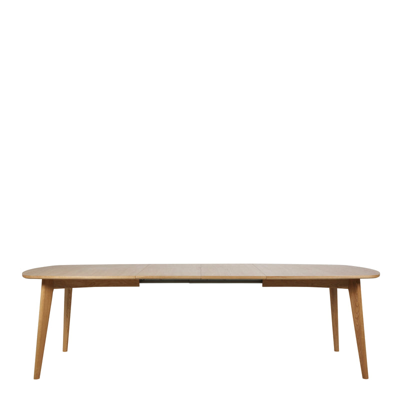 Marte Extendable Dining Table in Oak 180/270 x 102 x 76cm — side angle
