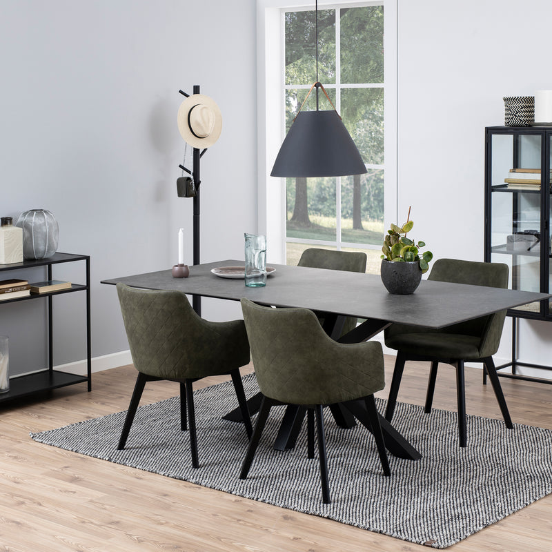 Bremen Coat Stand in Black — detail view