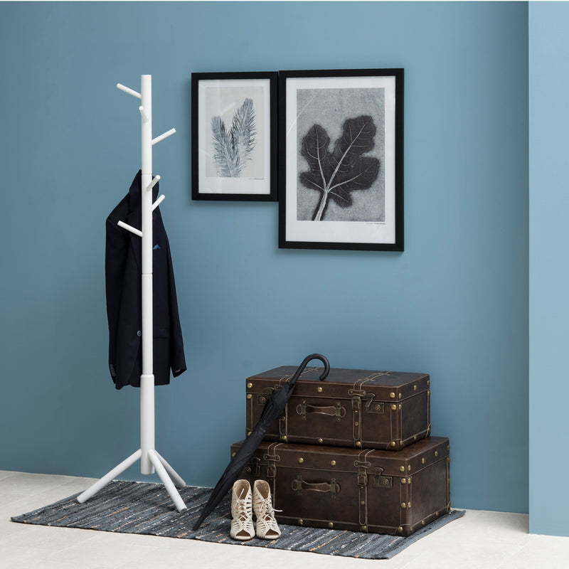 Bremen Coat Stand in White — detail view