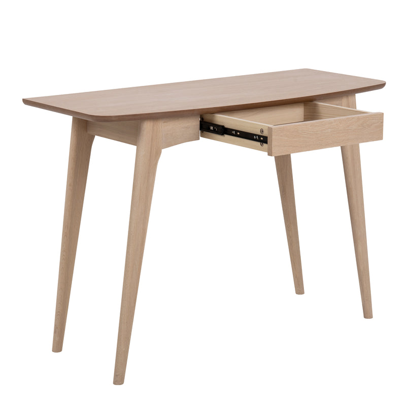 Woodstock 1 Drawer Desk in Oak — alternative angle