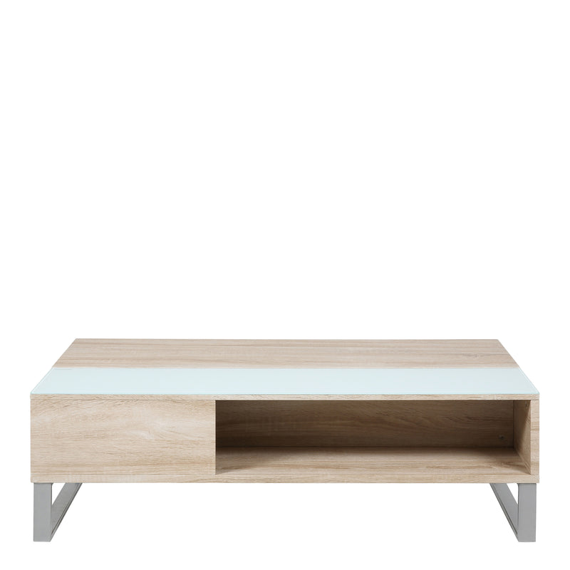Azalea Lift Up Coffee Table in Oak — side angle