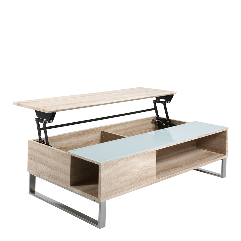 Azalea Lift Up Coffee Table in Oak — alternative angle