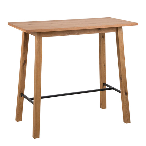 Chara Bar Table in Oak — front view