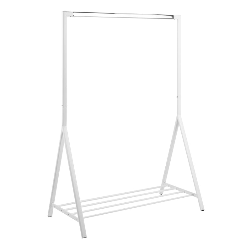 Brent Clothes Rack in White — front view
