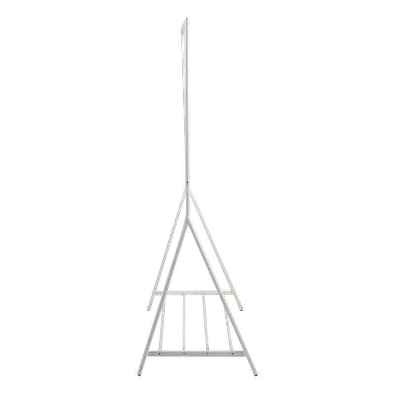 Brent Clothes Rack in White — detail view