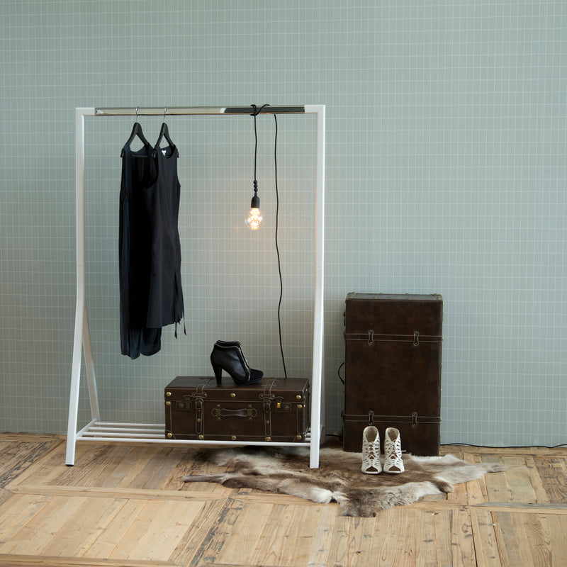Brent Clothes Rack in White — alternative angle