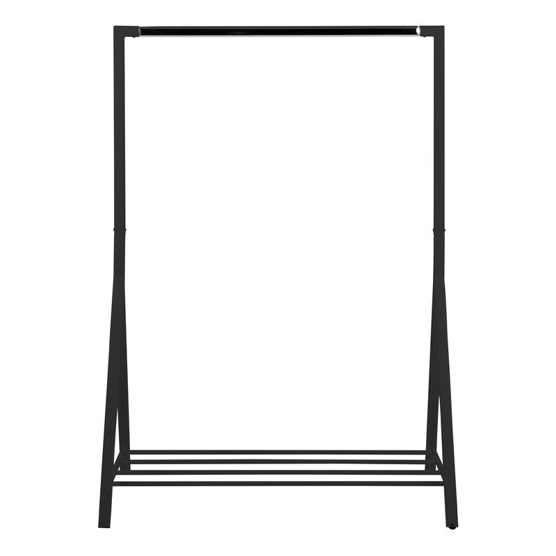Brent Clothes Rack in Black — side angle