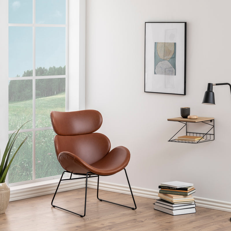 Cazar Lounge Chair in Brown — alternative angle