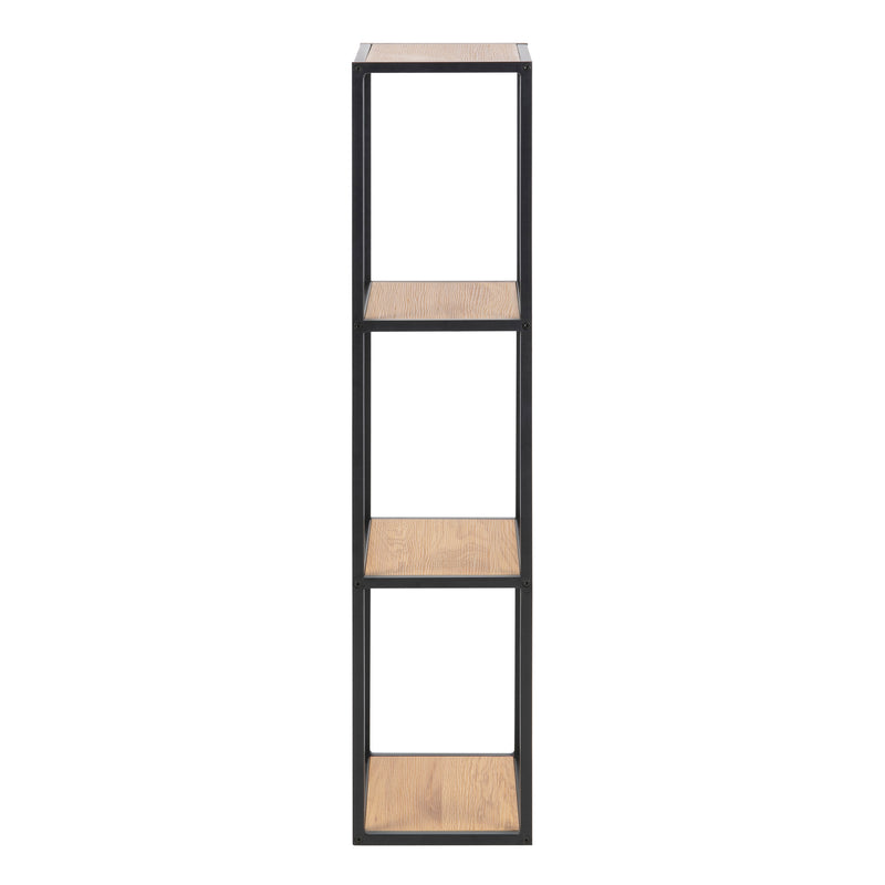 Seaford Black Metal Wall Shelf — detail view
