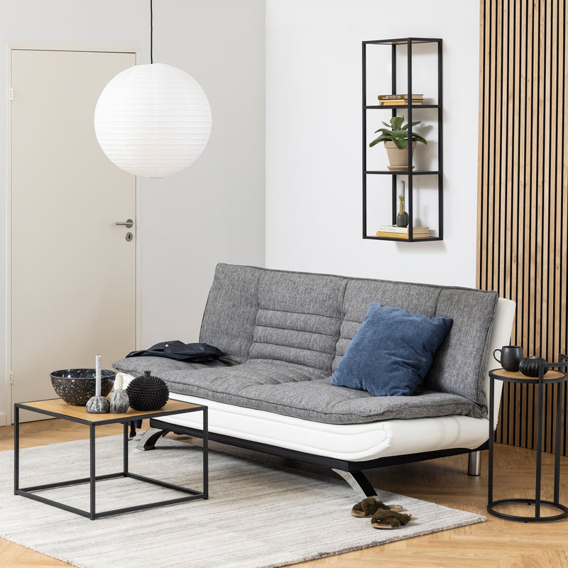Seaford Black Metal Wall Shelf — alternative angle