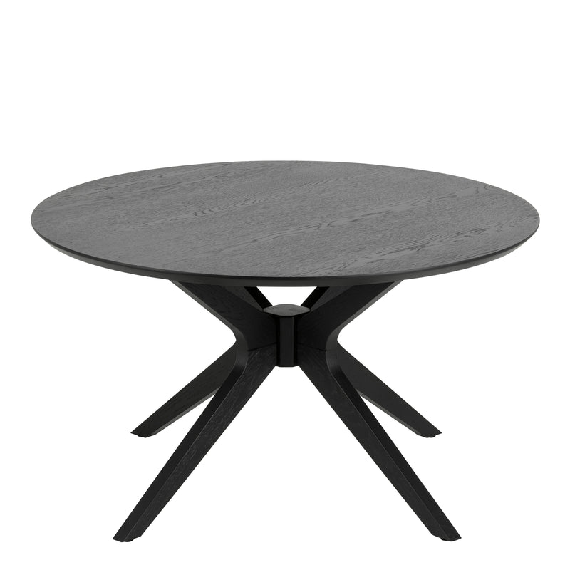 I_Duncan Round Coffee Tablein Black 80x45cm — side angle