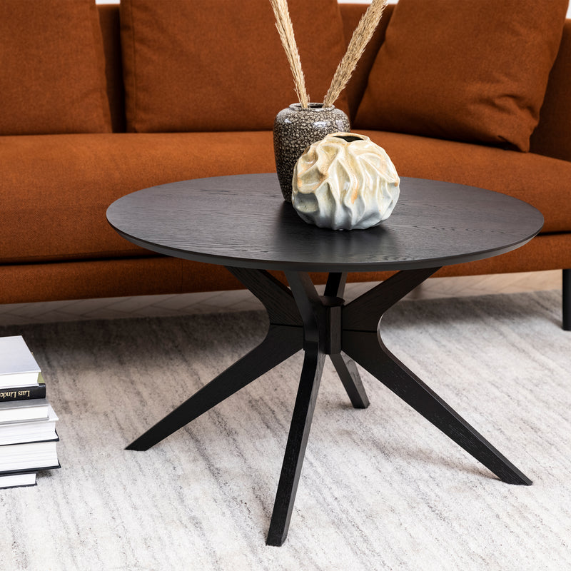 I_Duncan Round Coffee Tablein Black 80x45cm — alternative angle