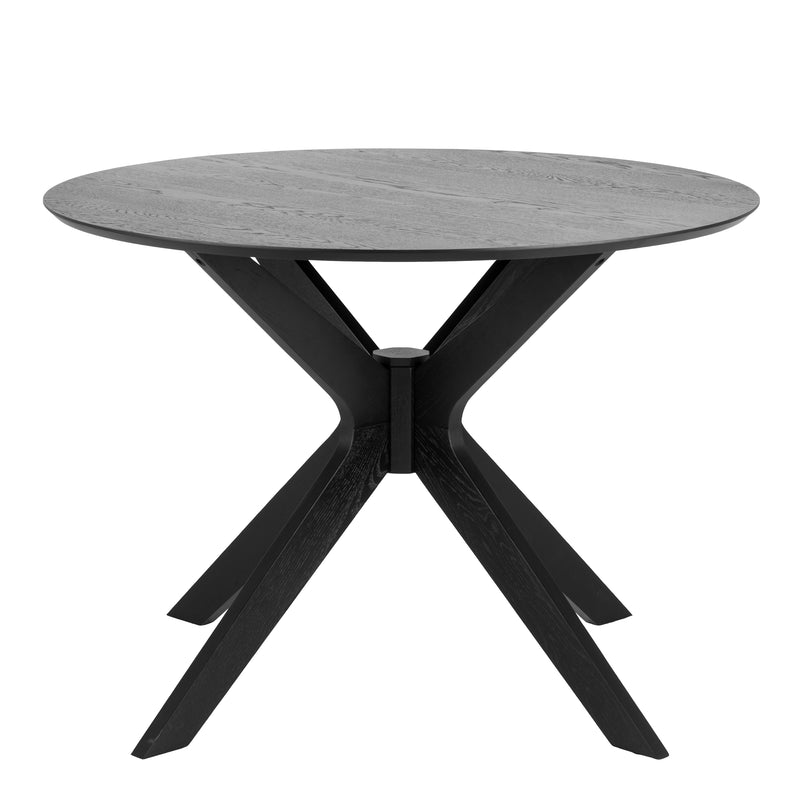 I_Duncan Round Coffee Tablein Black 105x75cm — side angle