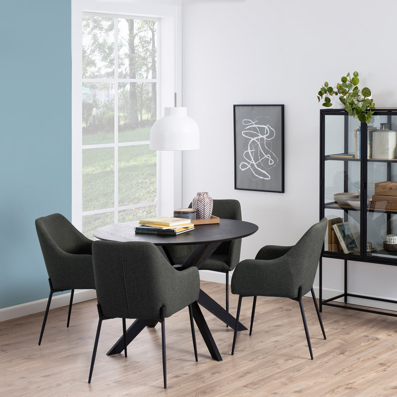 I_Duncan Round Coffee Tablein Black 105x75cm — alternative angle