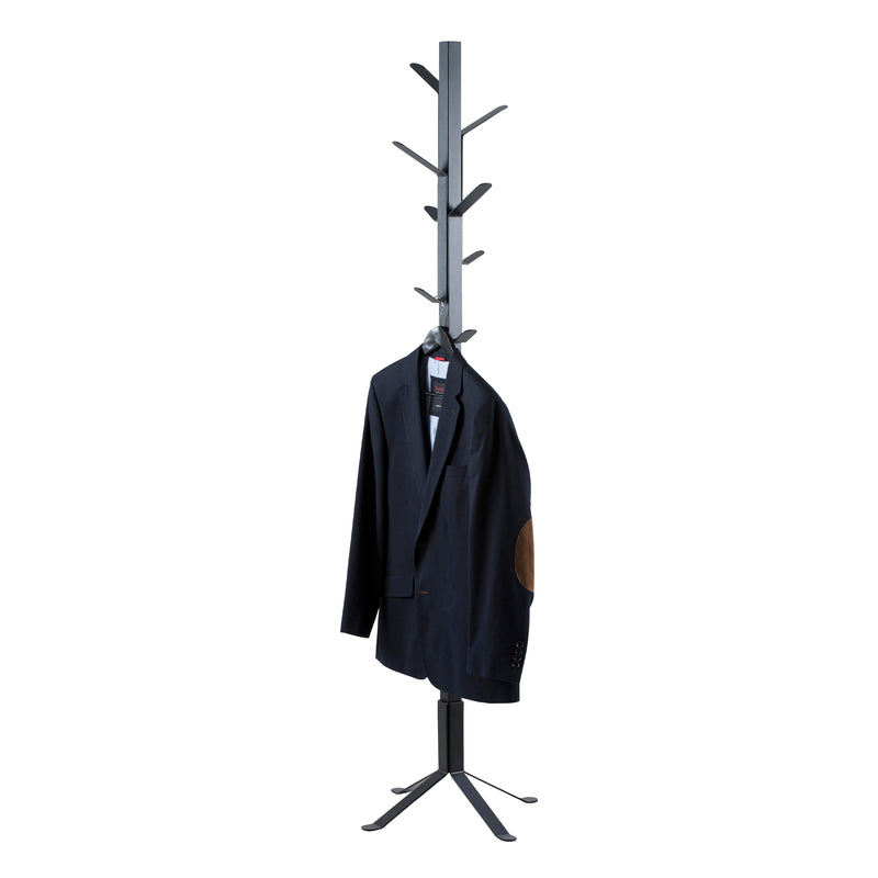Vinson Coat Rail in Black — detail view