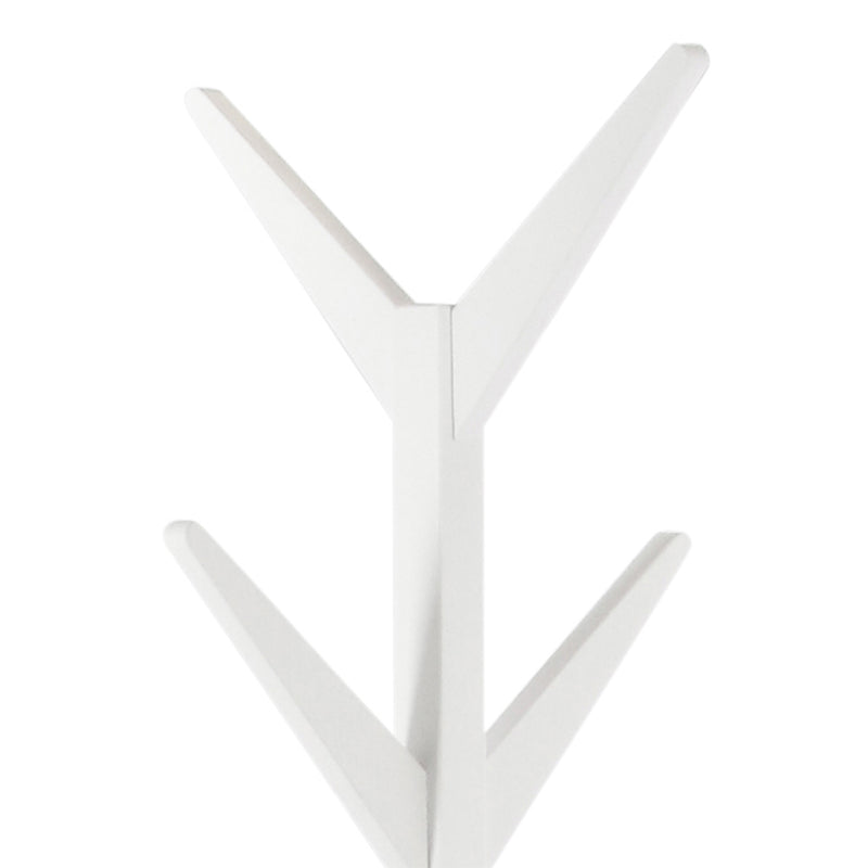 Ascot Coat Hanger in White — detail view