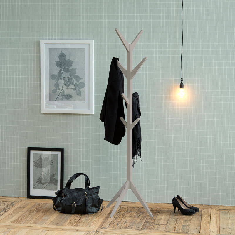 Ascot Coat Hanger in Grey — side angle