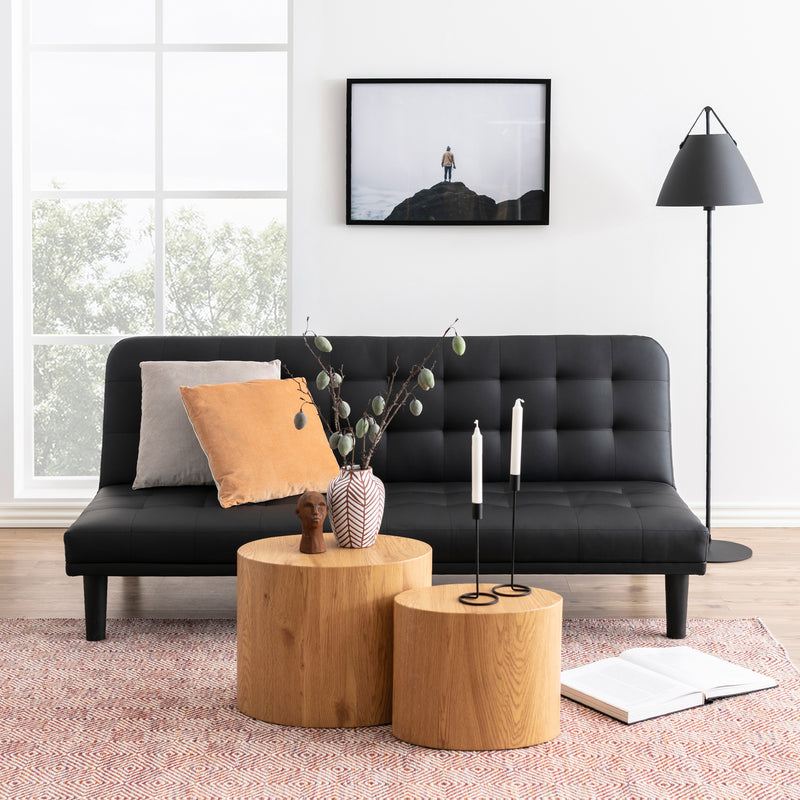 Mice Oval Coffee Table in Oak Set of 2 — detail view