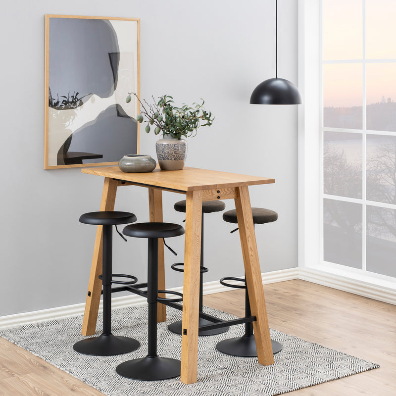 Finch Black Bar Stool without Back Set of 2 — alternative angle