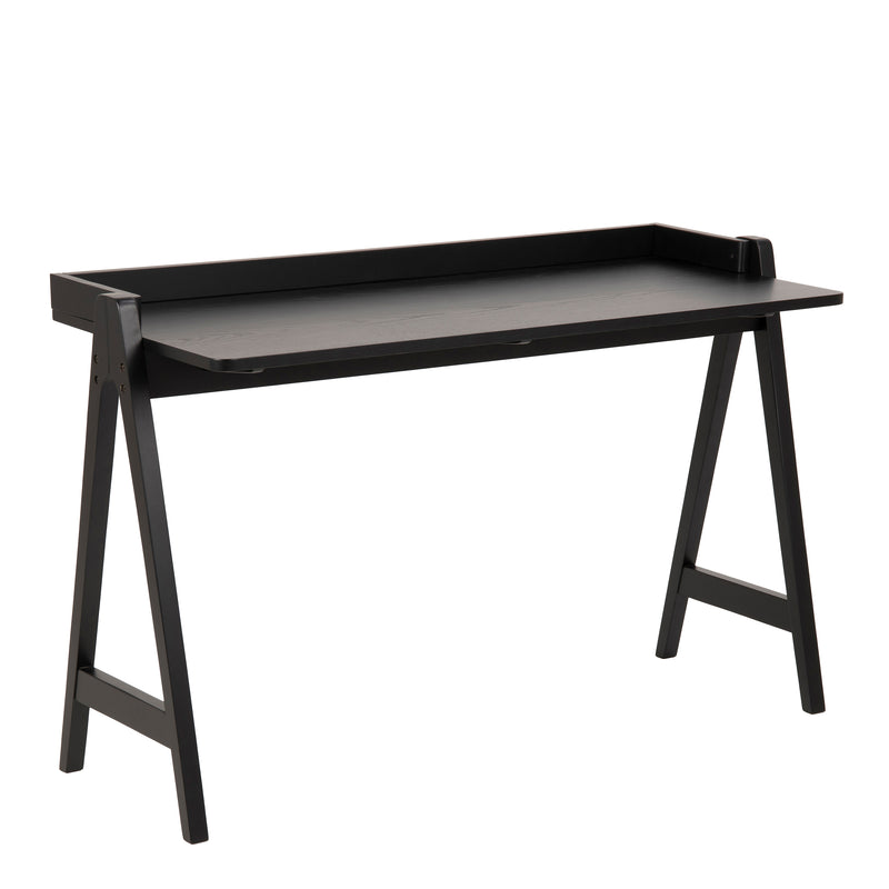 Miso Office Desk in Black — front view